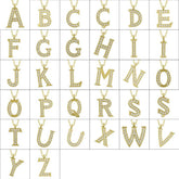 Collier pour femme avec lettre P en argent et or